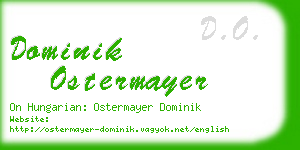 dominik ostermayer business card